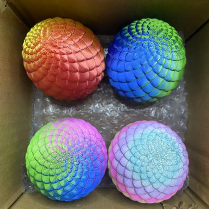 3D Printed Snake Surprise Egg Set – Flexible Jointed Figurines (4 Eggs + 4 Snakes) 4 eggs 4 snakes