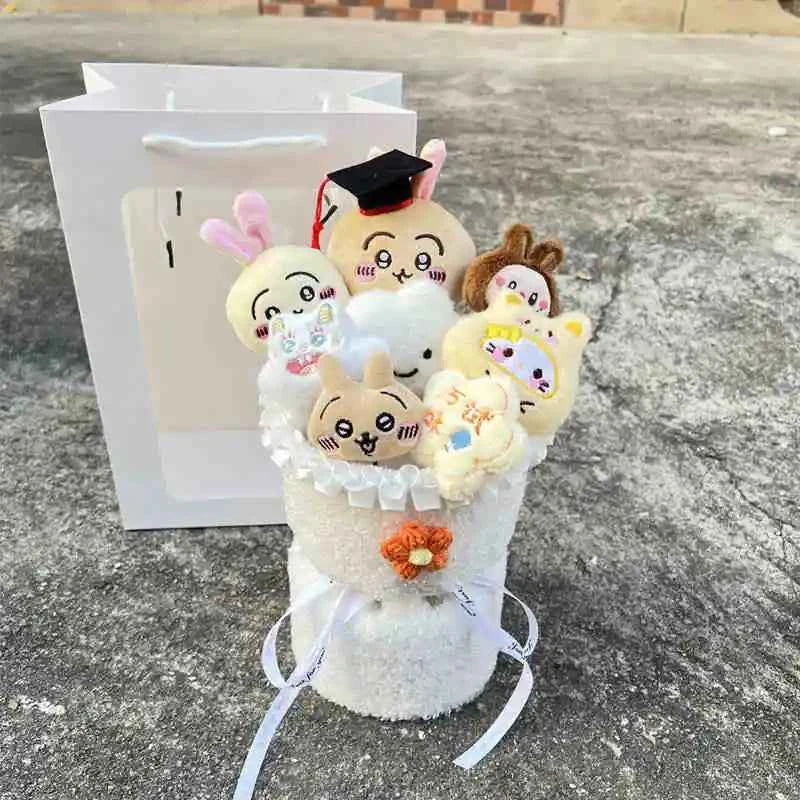 Hot Chiikawa/Usachi/Little Eight Plush Doll Bouquet - Creative Best Friends Gift
