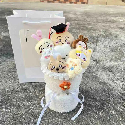 Hot Chiikawa/Usachi/Little Eight Plush Doll Bouquet - Creative Best Friends Gift
