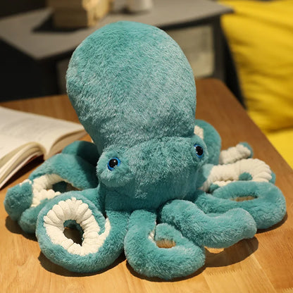 Lifelike Octopus Plush Toy – Giant Sea Animal Pillow Green