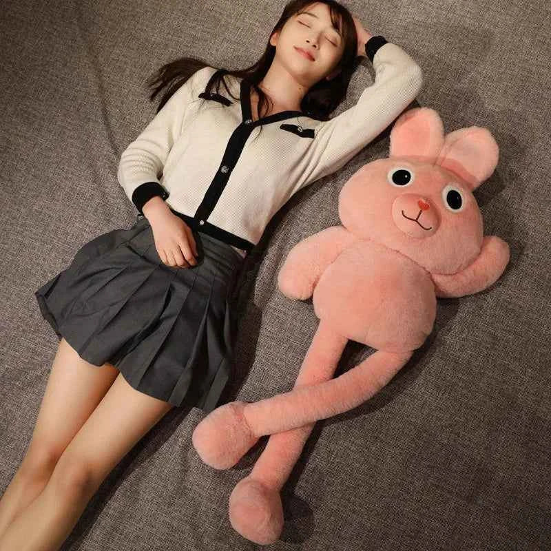 Long Ear Rabbit Plush Toy – Adjustable Giant Bunny Pillow