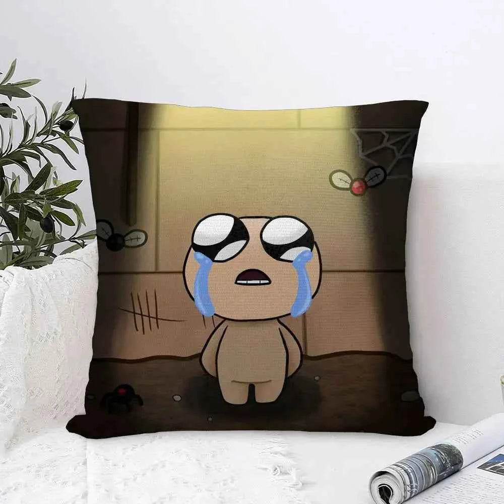 The Binding of Isaac Pillow Case - Double-sided Print Plush Square Throw Cushion Decor