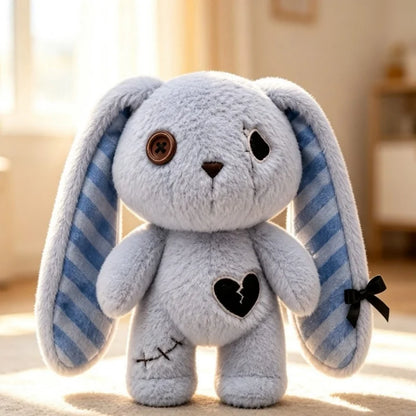 Kawaii Halloween Ghost Cat & Long-Eared Rabbit Plush – 20 cm Blue 20 cm (7.9 in)