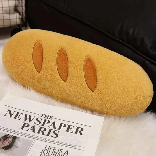Kawaii French Baguette Plush Pillow - Cute Cheese Stuffed Doll Room Decor Gift 50cm Baguette