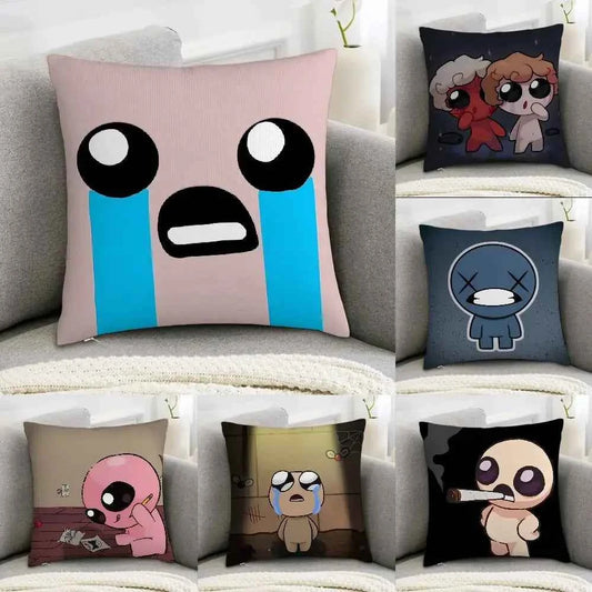The Binding of Isaac Pillow Case - Double-sided Print Plush Square Throw Cushion Decor