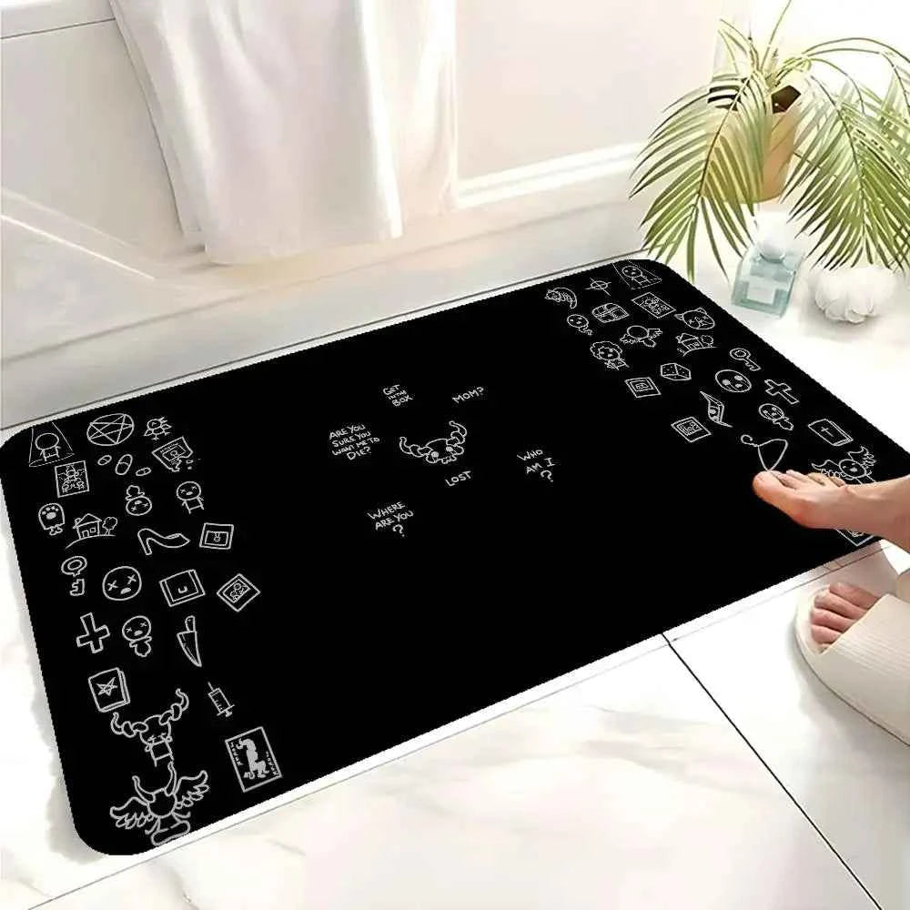 Game The Binding Of Isaac Entrance Door Mat Washable Non-Slip Living Room Sofa Chairs Area Mat Kitchen Welcome Doormat