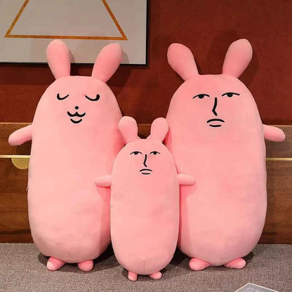 Creative Pink Rabbit Plush Toys Cute Bunny Long Pillow Soft