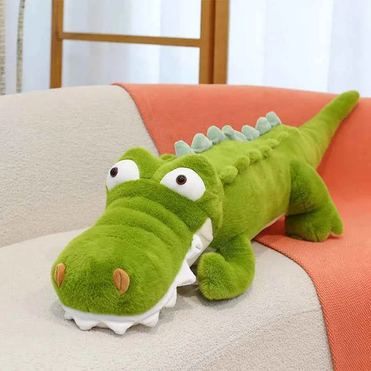Giant Crocodile Plush Toy – Soft Stuffed Animal Body Pillow Green 31.5" (80cm)