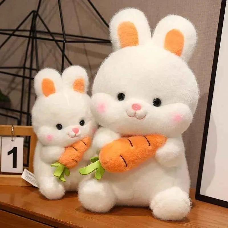Carrot Rabbit Plush Toy – Cute Bunny Stuffed Pillow