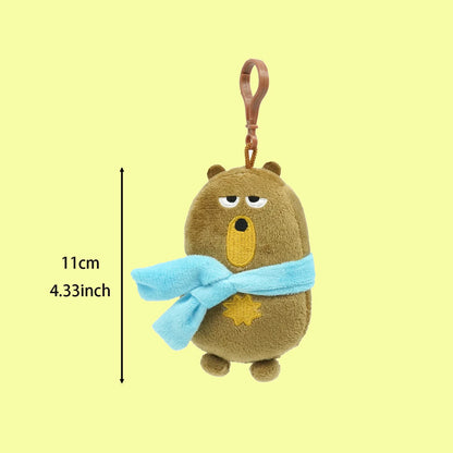 Kawaii Owl and Scarf Bear Plush Collection - Soft Stuffed Animal Dolls and Room Cushion Gift, 26 Styles G-11cm