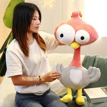 Kawaii Ostrich Plush Toy – Squishy Simulation Bird Stuffed Animal Hug Pillow (50–100cm)