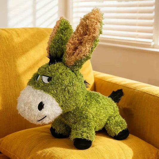 Donkey Dog Plush Toy – Durable Squeaky Chew Toy for Dogs