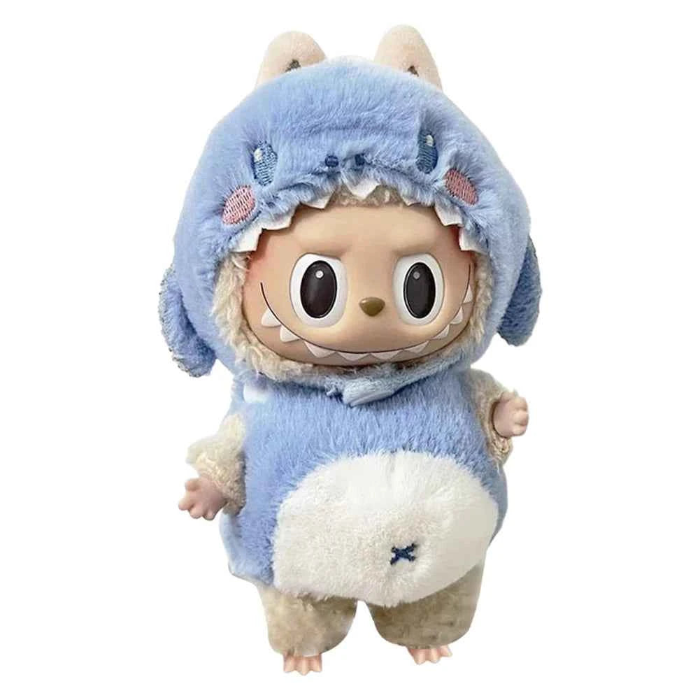 For Labubu 15-17cm V1 v2 Clothes Outfit Sitting Clothes Cute Sweater Hat Outfit Accessories Fashion Dolls Accessories No Dolls
