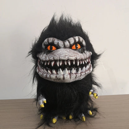Alien Monster Plush Doll – Creepy Critter Halloween Decoration Black 7.1" (18cm)