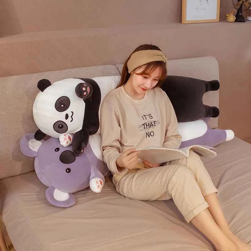 Giant Panda/Koala Plush Toy (19.7-51.2 in) - Cylindrical Bolster Pillow Sleeping Friend