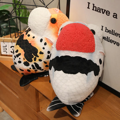 Ranchu Goldfish Plush Pillow – 18.9" (48cm) Fish Cushion Plushie