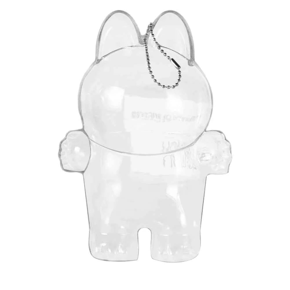 Labubu Protective Cover Labubu Protector Case Sitting Party Transparent Protective Shell Dust Cover Doll Transparent Cover