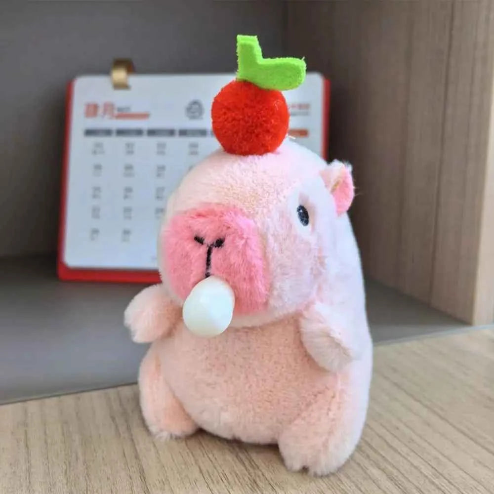 Cute 12cm Capybara Plush Toy: Hoodie, Wings & Keychain/Pendant Gift