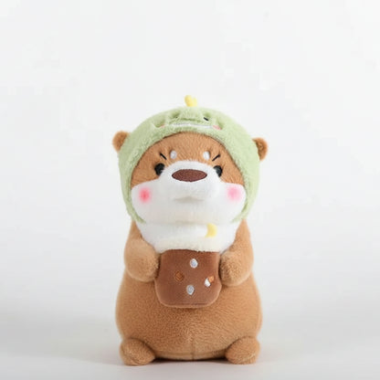 Kawaii Otter Plush Toy Lovely Otter Turn to Dinosaur Rabbit Unicorn Stuffed Doll Soft Cartoon Animal Pillow Birthday Gift