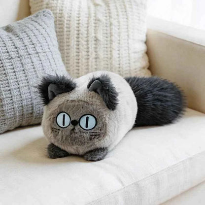 Kawaii Brown Cat Plush Pillow – 30 cm or 46 cm