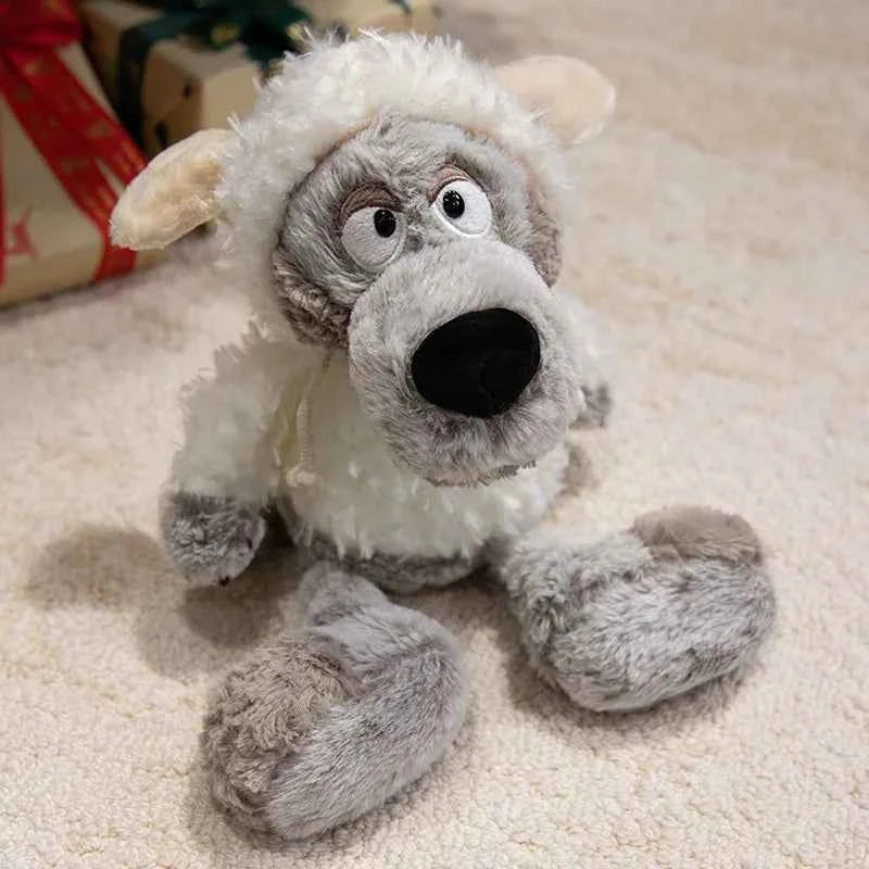 Kawaii Wolf in Sheep’s Clothing Plush Toy – Creative Fairy Tale Stuffed Animal Doll (35 & 50cm)