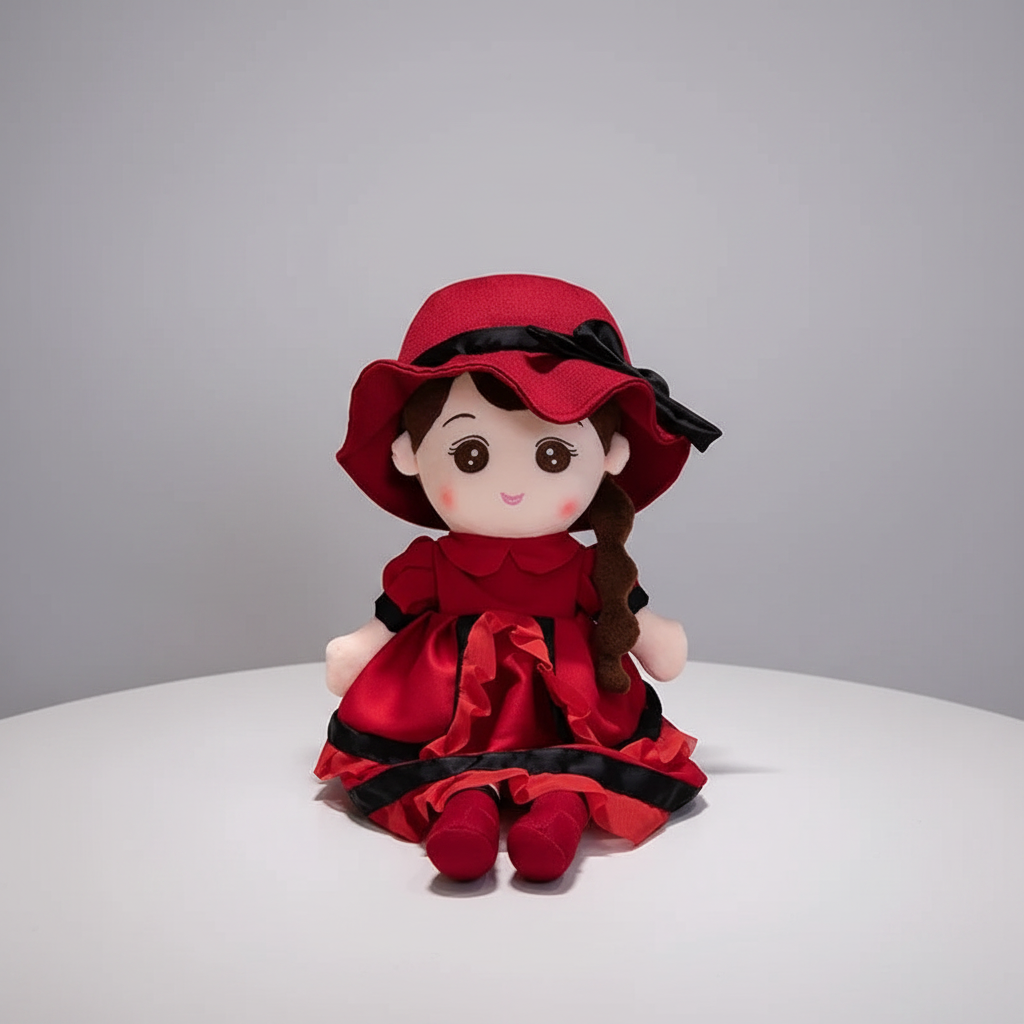 Kawaii Plush Girl Doll – Soft Stuffed Doll Toy for Kids and Decor