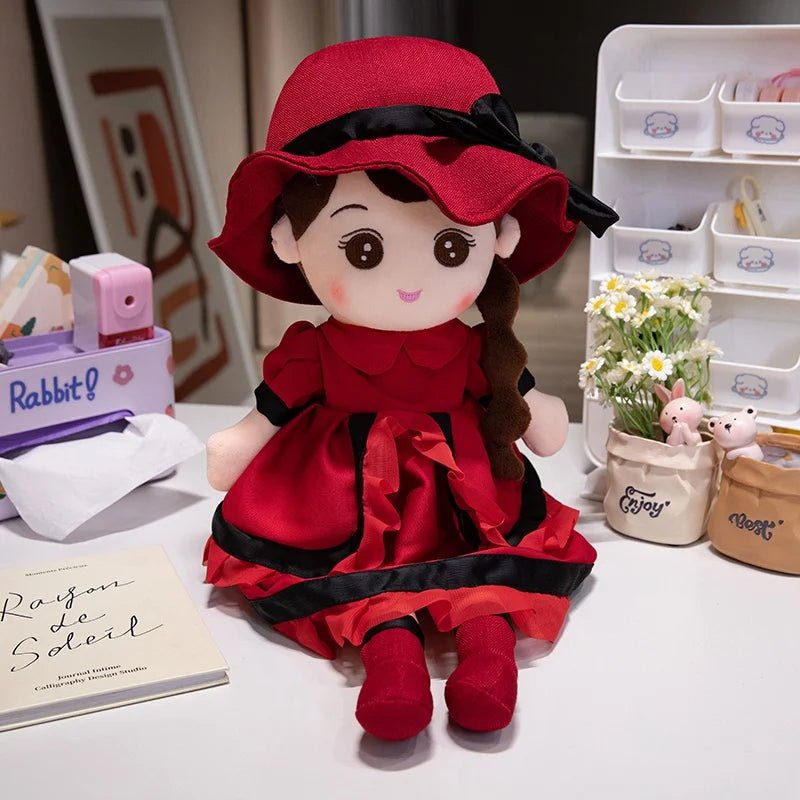 Kawaii Plush Girl Doll – Soft Stuffed Doll Toy for Kids and Decor