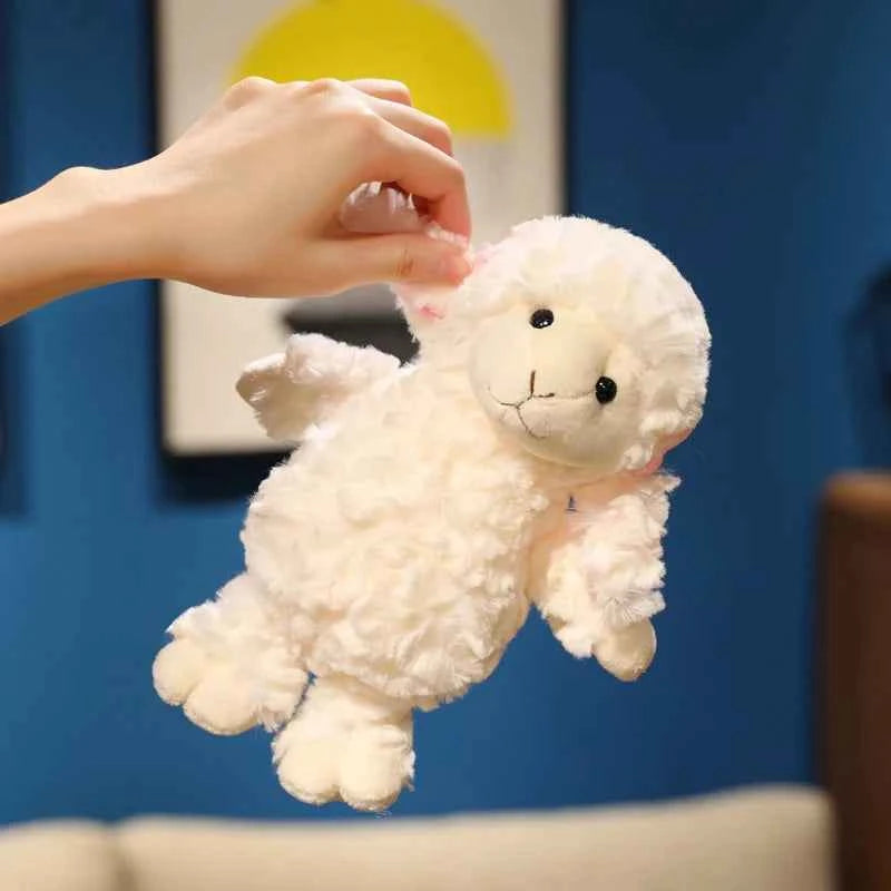 Kawaii Soft Sheep Plush Doll - Fluffy Stuffed Lamb Animal and Gift, 2 Sizes