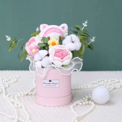 Sanrio Plush Bouquet (11.8-13.8 in) - My Melody/Kuromi/Cinnamoroll Hug Bucket Gift