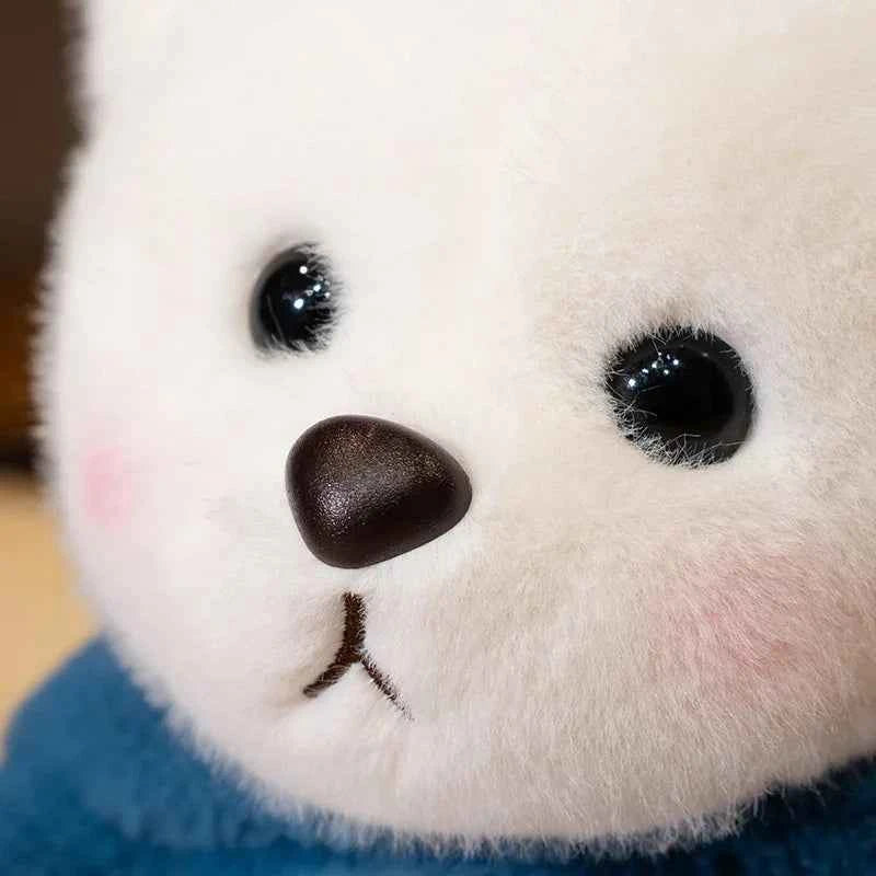 25cm Lovely Stuffed White Bear Plush Toy Turn Into Pikachu Stitch Cute Japanese Style Plushies Sleeping Doll Soft Fluffy Gifts