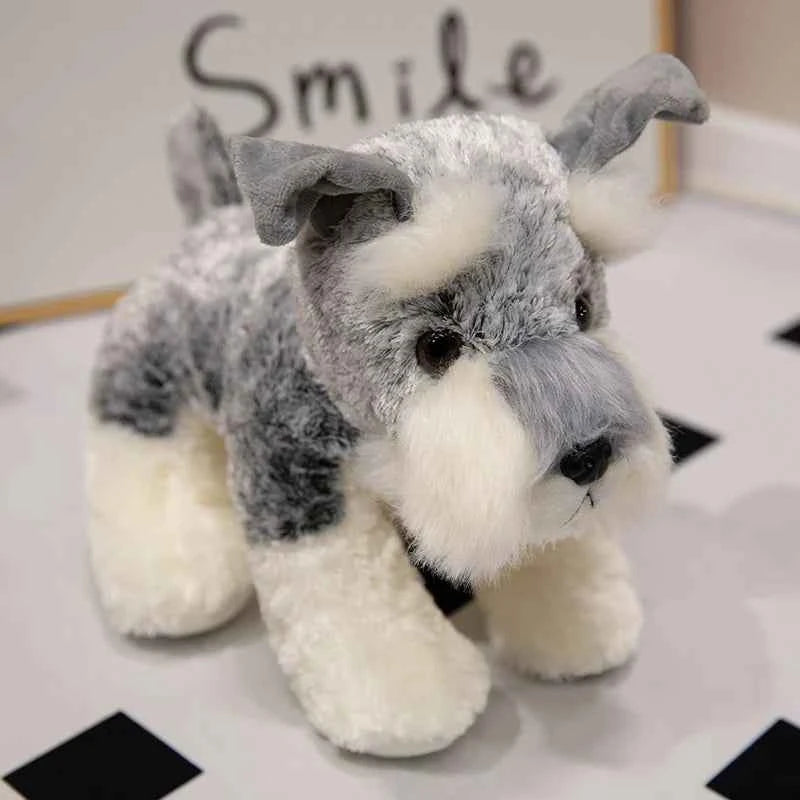 Cute Schnauzer Plush Toy – Soft Stuffed Dog Doll in Multiple Sizes 15.7" (40cm)