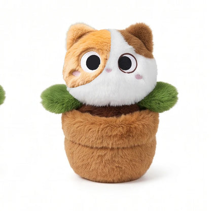 Kawaii Flower Pot Cat Plush – 25 cm 3 Colours 25 cm (9.8 in)