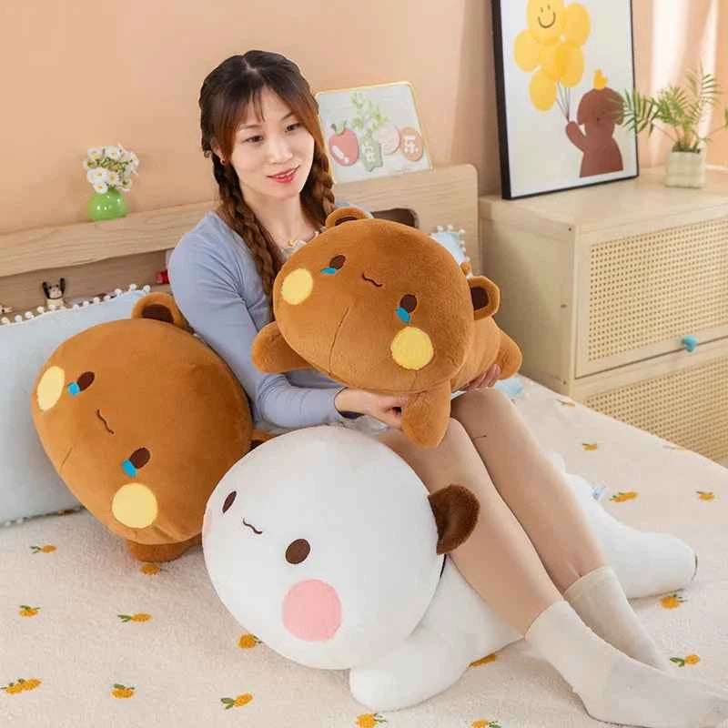 Kawaii Panda Plush Stuffed Animal – Soft Cartoon Panda Bear Pillow Toy