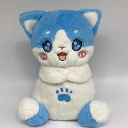 New Luminous Breathing Fox Cat Stuffed Animals Plush Cute Breathing Plush Dolls Children Sleeping Companion Toys Christmas Gifts