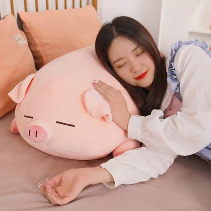 Fat Pig Plush Pillow – Soft Stuffed Animal Cushion