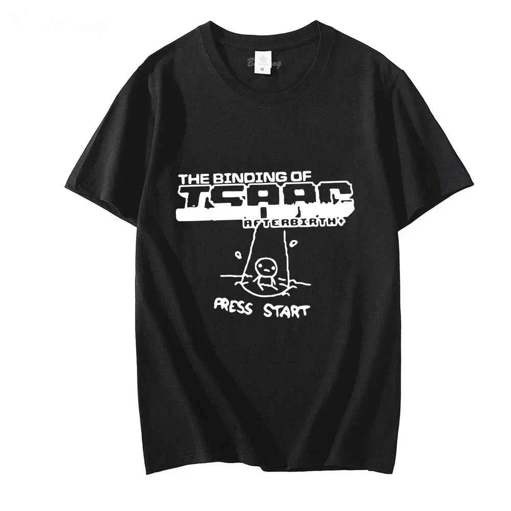 The Binding of Isaac Aesthetic Clothing Men Oversized Tshirt Hip Hop Cotton Harajuku Korean Fashion Tees Short Sleeve Tops Y2k