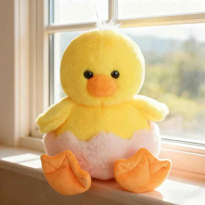 Fluffy Chicken Plush Toys Cute Farmyard Animal White Baby Duck 30cm (11.8")