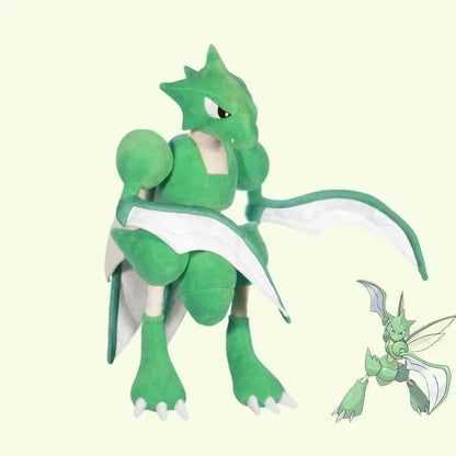 Kawaii Scyther Pokémon Plush Toy - Soft Giant Stuffed Anime Collectible Doll and Gift, 70cm
