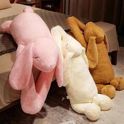 Lovely Giant Big Ear Bunny Plush Toy (35.4/43.3 in) - Soft Rabbit Stuffed Pillow Gift
