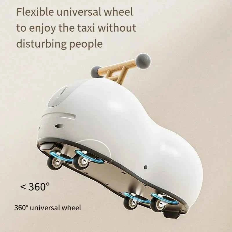 Kawaii Peanut Twist Car – Kids Baby Walker Sensory Ride-On Roller Toy in 3 Colors