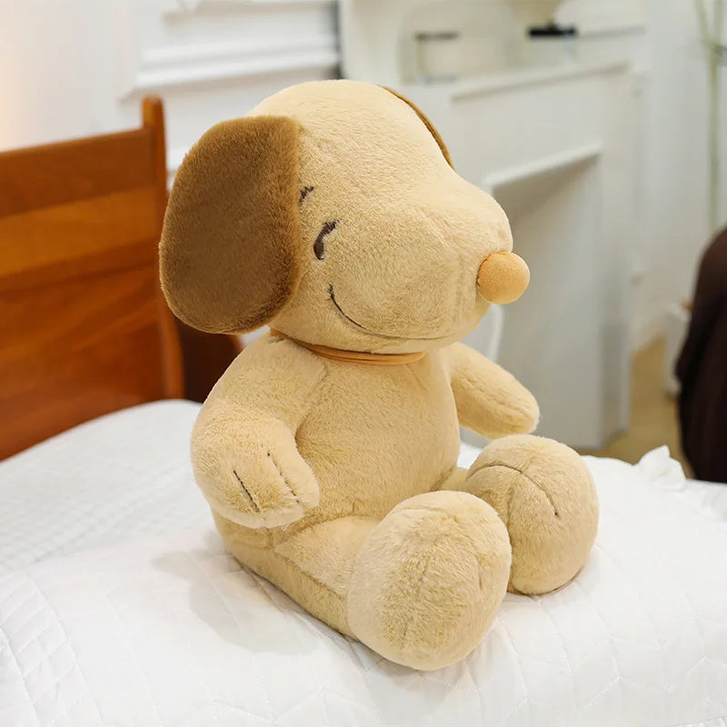 Snoopy Plush Toy – Cute Soft Puppy Stuffed Animal Pillow Brown