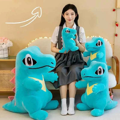 Kawaii Blue Baby Crocodile Anime Plush Toy – Soft Stuffed Animal Pillow Doll (30–80cm)
