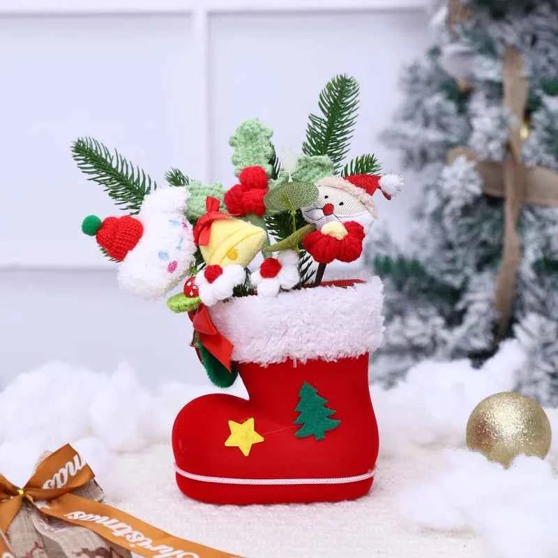 Sanrio Plush Bouquet (9.8 in) - My Melody/Kuromi/Cinnamoroll/KT Cat Christmas Gift