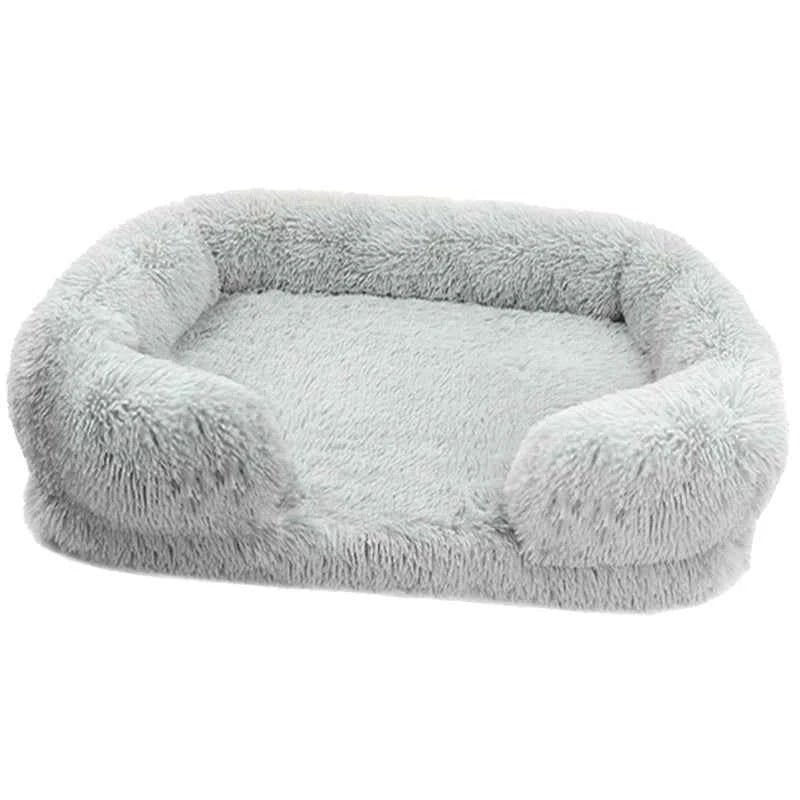 Thickened orthopedic dog bed for large dogs - egg sponge, easy to remove and wash plush cover, durable pet furniture,