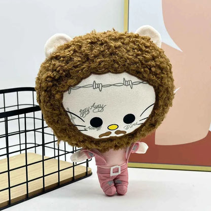 Hello Kitty Post Malone Plush Doll (11.81 inches) - Big Head Pink Suit Stuffed Toy