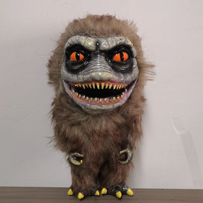Alien Monster Plush Doll – Creepy Critter Halloween Decoration Brown 9.1" (23cm)