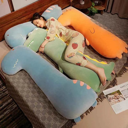 Giant Long Animal Plush Pillow – Fox, Dinosaur & Crocodile Body Pillow