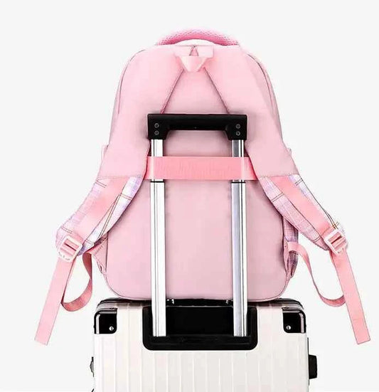 Cute Hello Kitty Backpack for Girl Boy Student Teenager - Casual Rucksack (18.5x12.6x7.8 in)