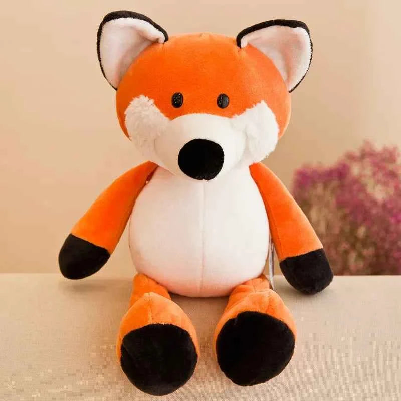 25cm Stuffed Lifelike Lion Tiger Elephant Monkey Leopard Giraffe Raccoon Doll Simulation Forest Animals Plush Toys for Kids Gift