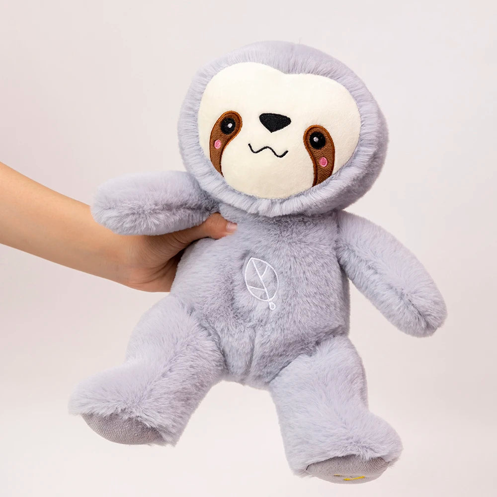 Soothing Sloth Plush Toy – Breathing Sound & Light Companion